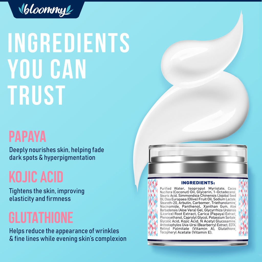 Papaya Kojic Acid Glutathione Cream – BLOOMMY STORE