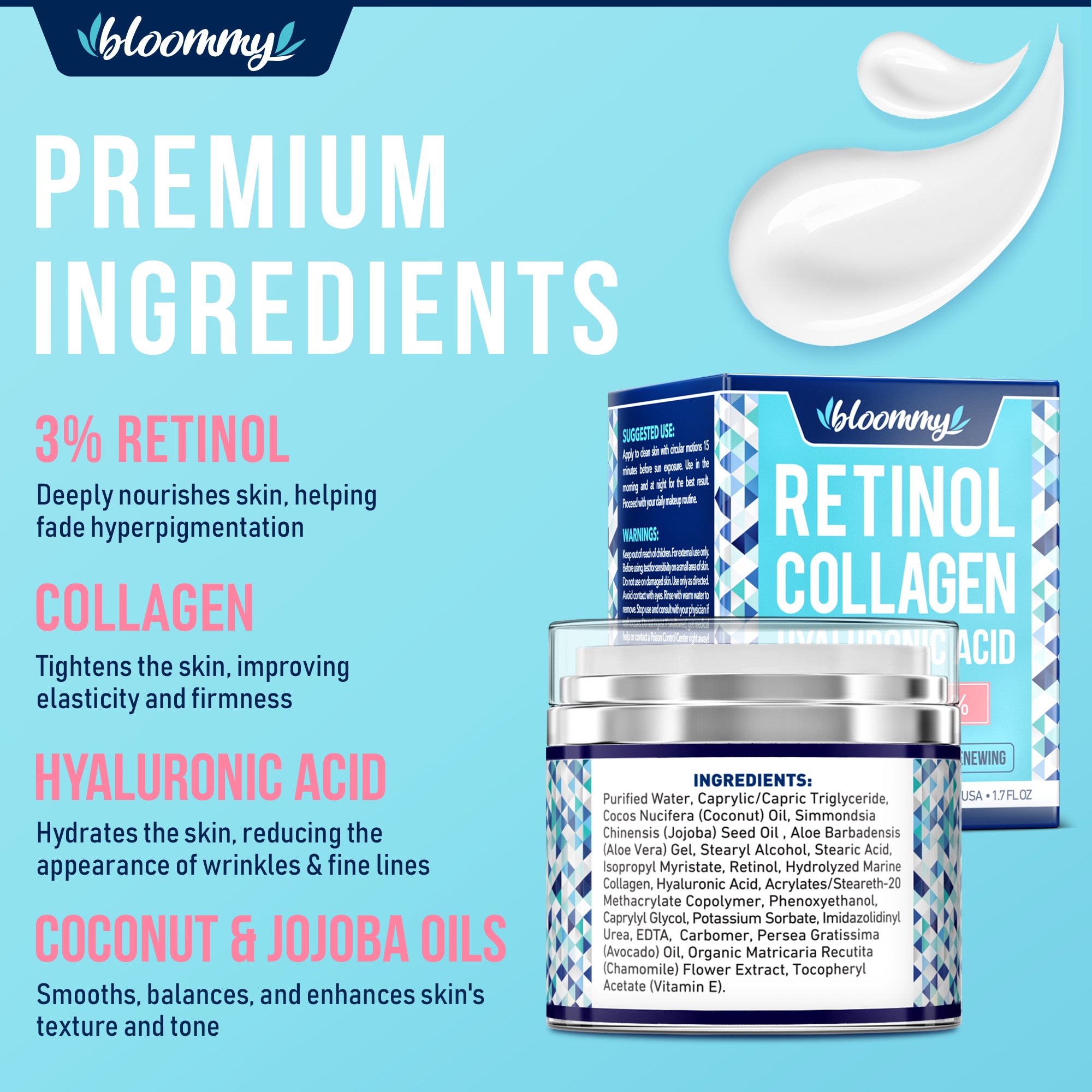 Retinol Collagen Hyaluronic Acid Cream